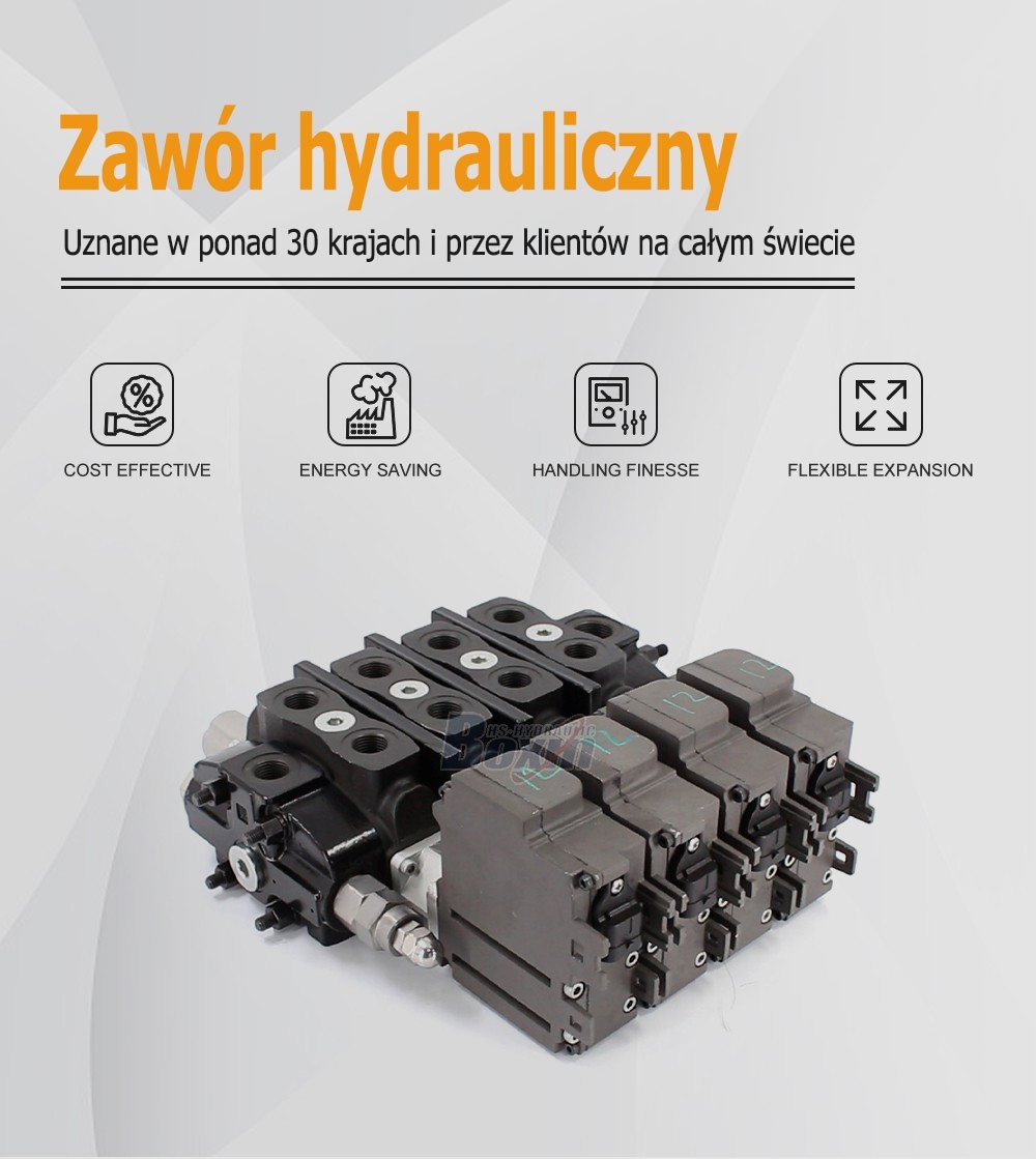 Reliable SD8EMA-4OT 4 Spool Sectional Directional Valve for Heavy Machinery